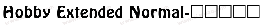 Hobby Extended Normal字体转换
